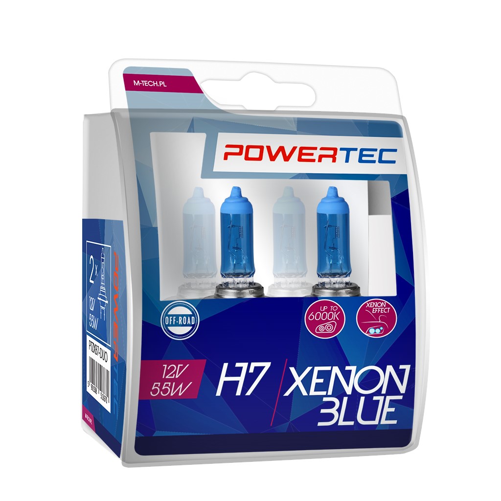 Powertec Xenon Blue H7 12V DUO 