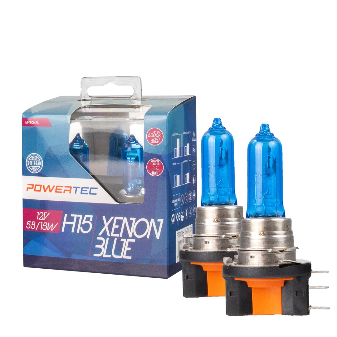Powertec Xenon Blue H15 12V DUO 