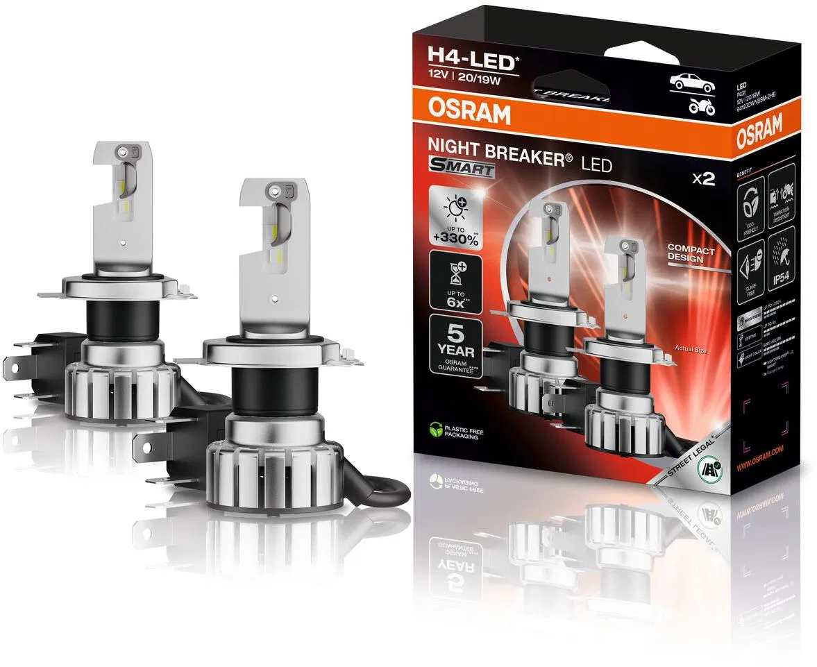 LED izzó Osram Night Breaker LED Duo-Box H4 12V 20/19W