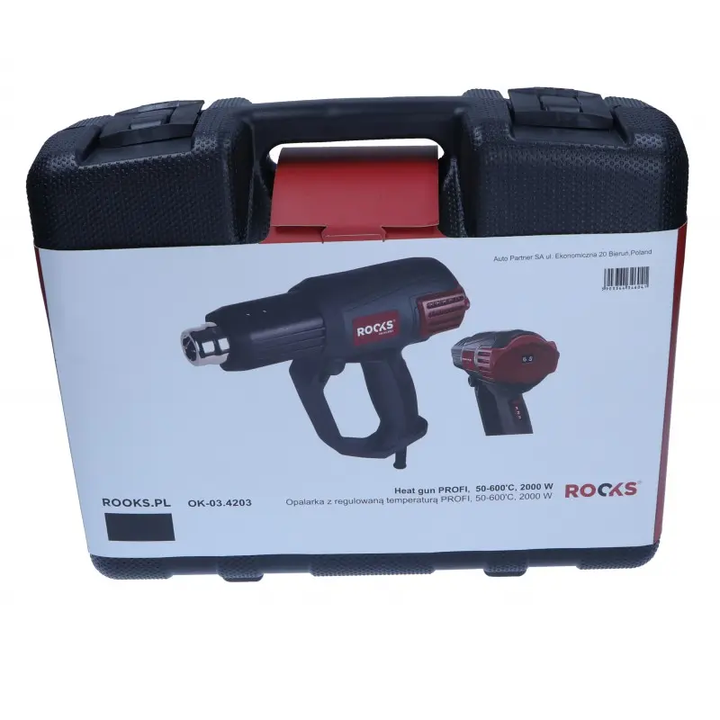Hőlégfúvó állítható hőmérsékletű profi, 50-600C, 2000W