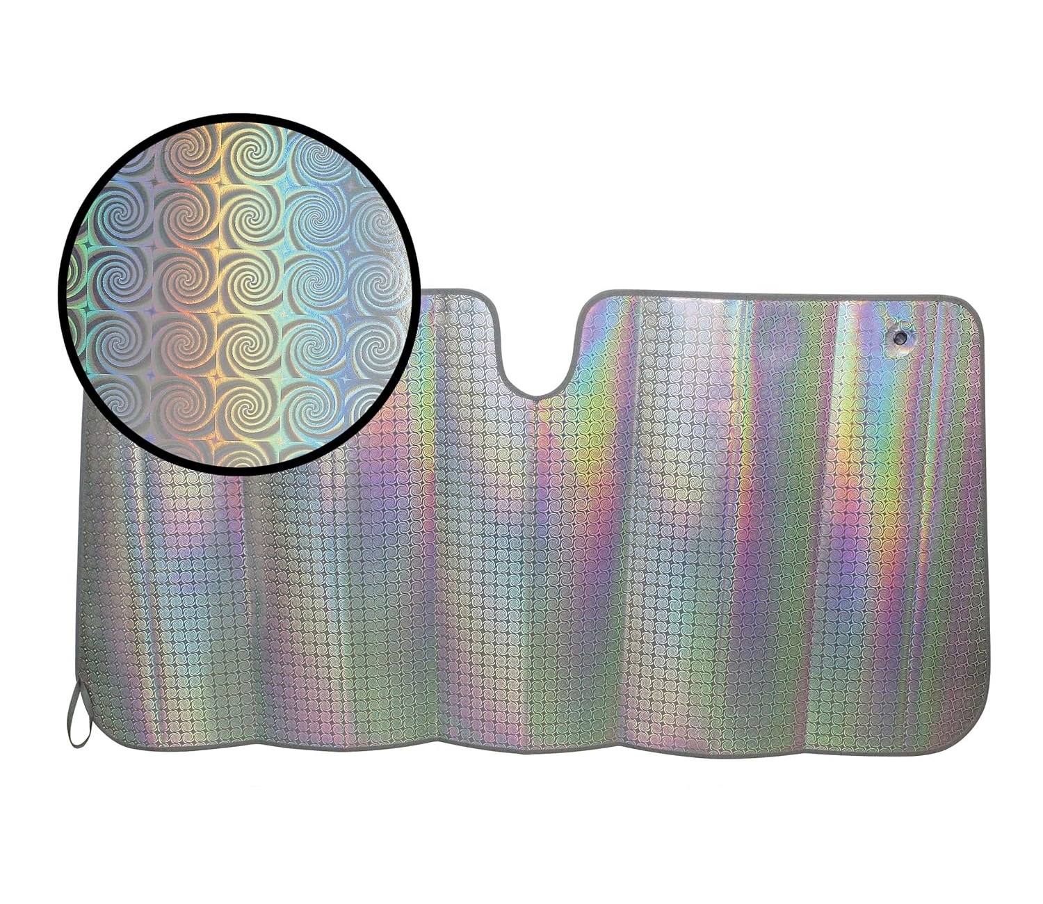 Szélvédőtakaró hologramos 145x70cm Swiss Drive LASER napárnyékoló L