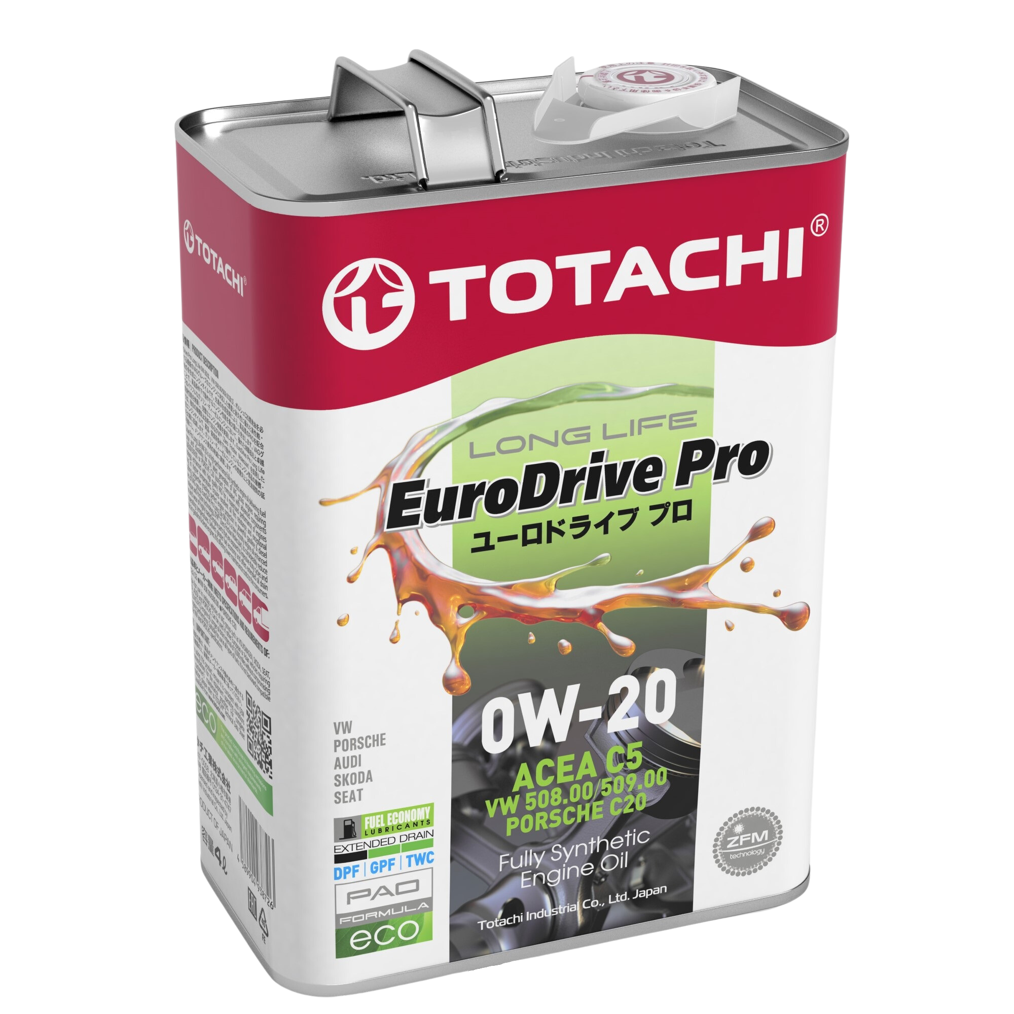 Motorolaj 0W-20 4L | Totachi EuroDrive Pro Long Life 0W-20 4L