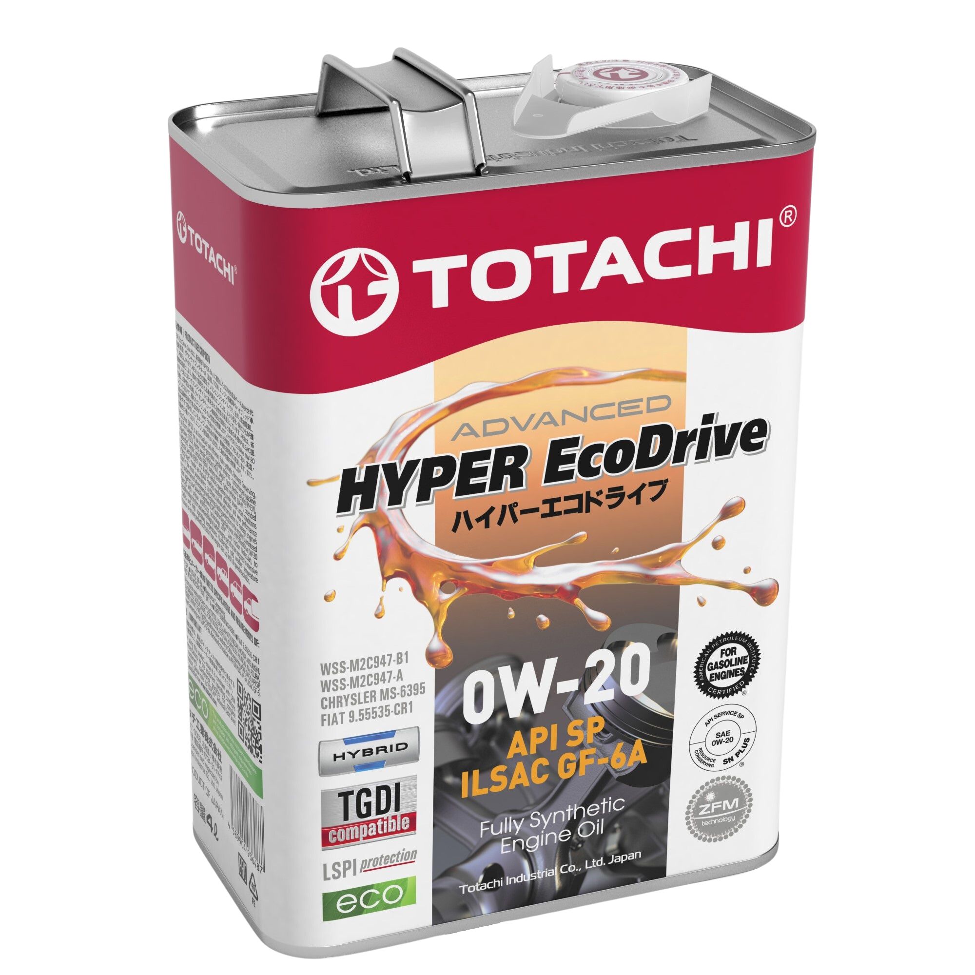 Motorolaj 0W-20 4L Totachi Hyper EcoDrive 0W-20 4L
