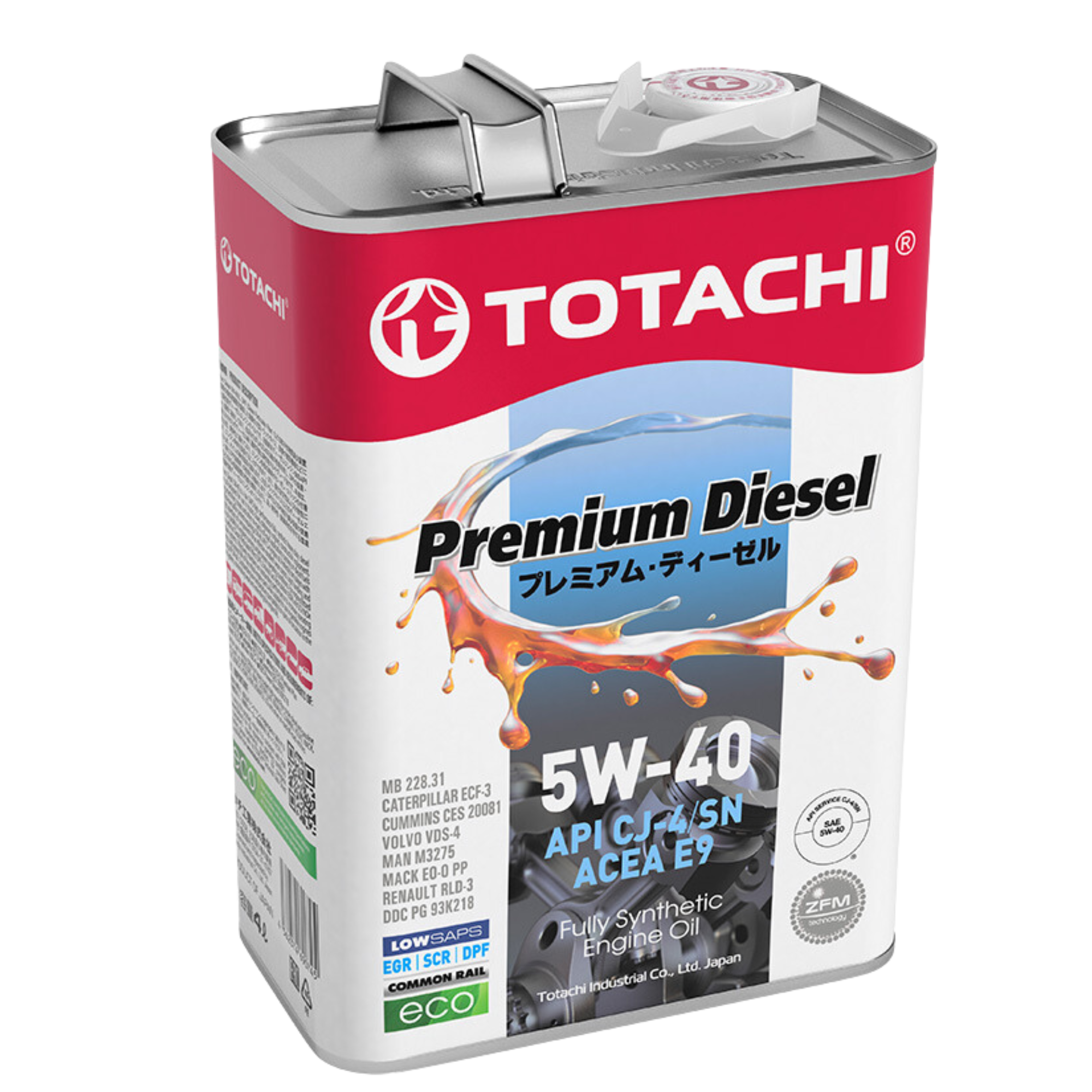 Motorolaj 5W-40 4L Totachi Premium Diesel 5W-40 4L