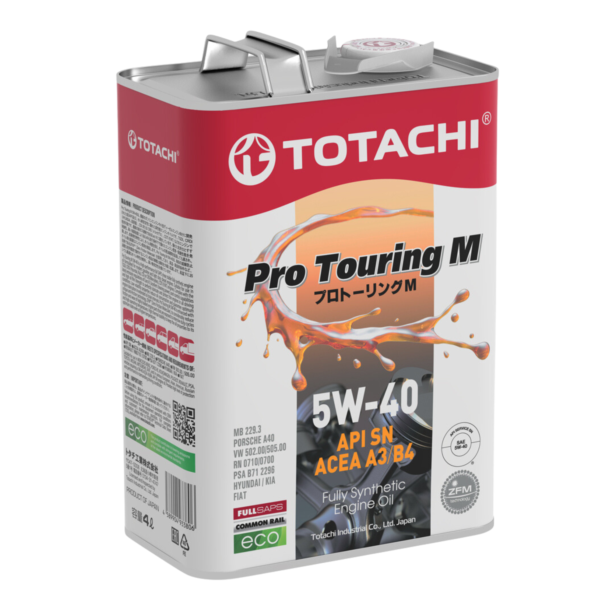 Motorolaj 5W-40 4L Totachi Pro Touring M 5W-40 4L