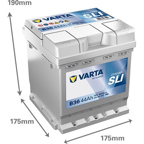 Akkumulátor VARTA DYNAMIC SLI 12V 44Ah 420A Jobb+