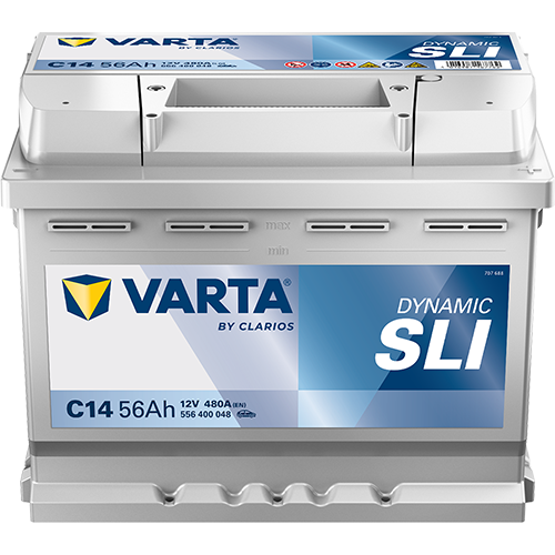 Akkumulátor VARTA DYNAMIC SLI 12V 56Ah 480A Jobb+