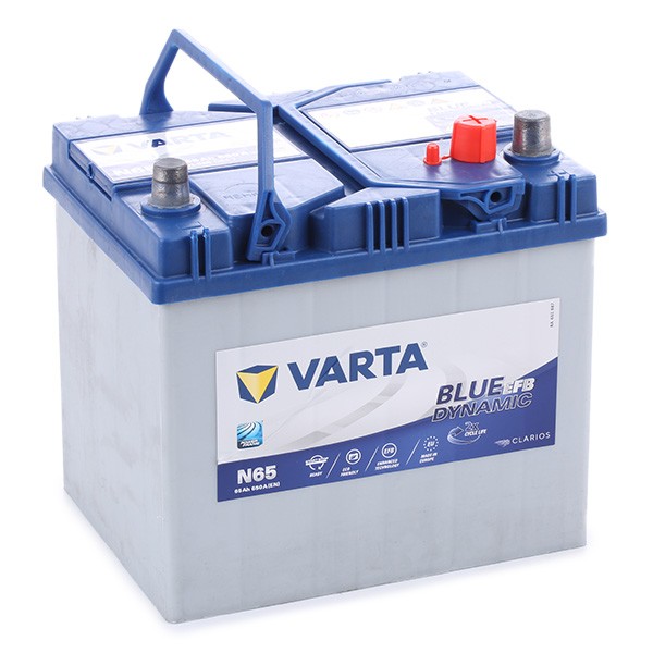 Akkumulátor Varta Blue Dynamic EFB - 12v 65ah - jobb+ ázsia