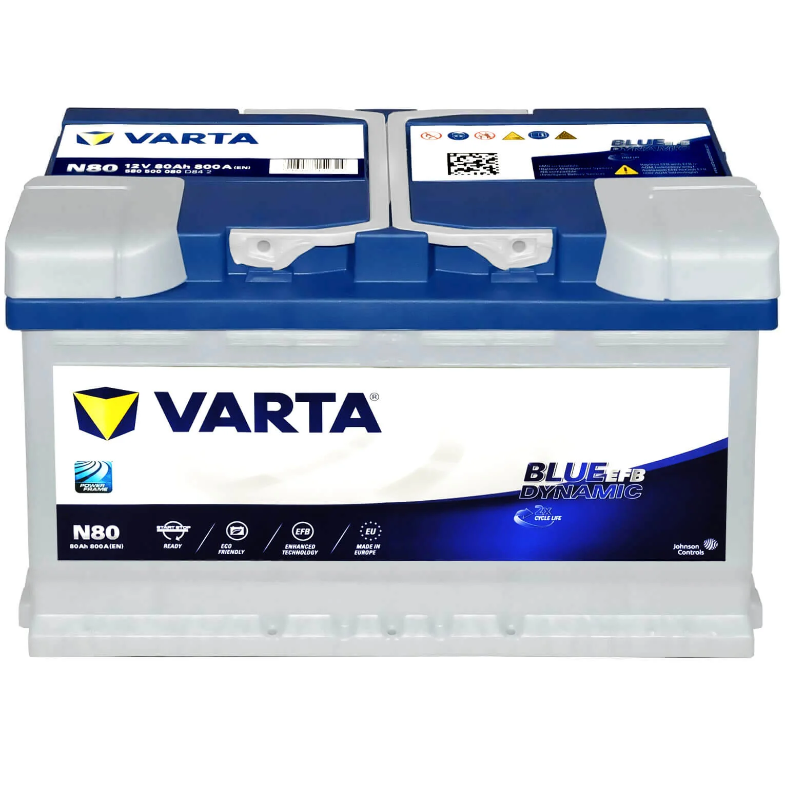 Akkumulátor Varta Blue Dynamic EFB - 12v 80ah -jobb+
