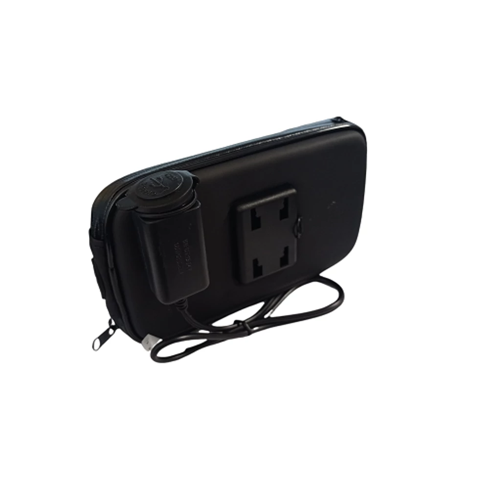 Telefontartó Motorkerékpár mobiltelefon tartó, 5.5" USB kimenet