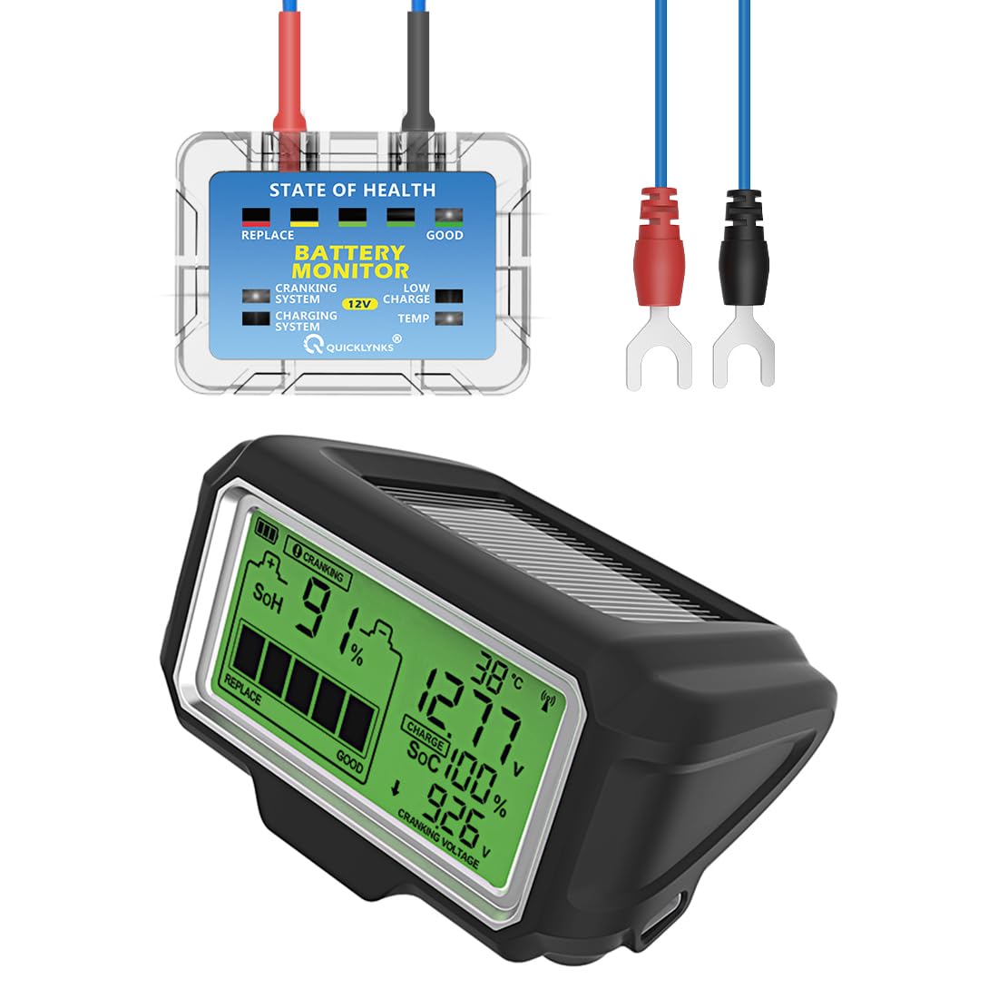 Akkumulátor teszter Quicklynks Battery Monitor 12V