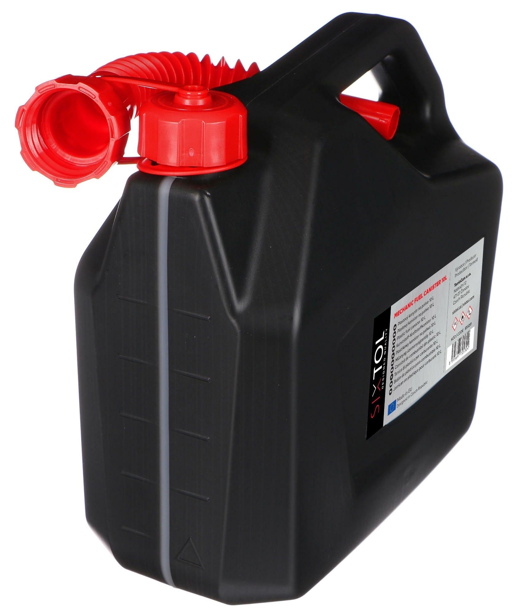 Benzinkanna 10L műanyag üzemanyagkanna piros vagy fekete
