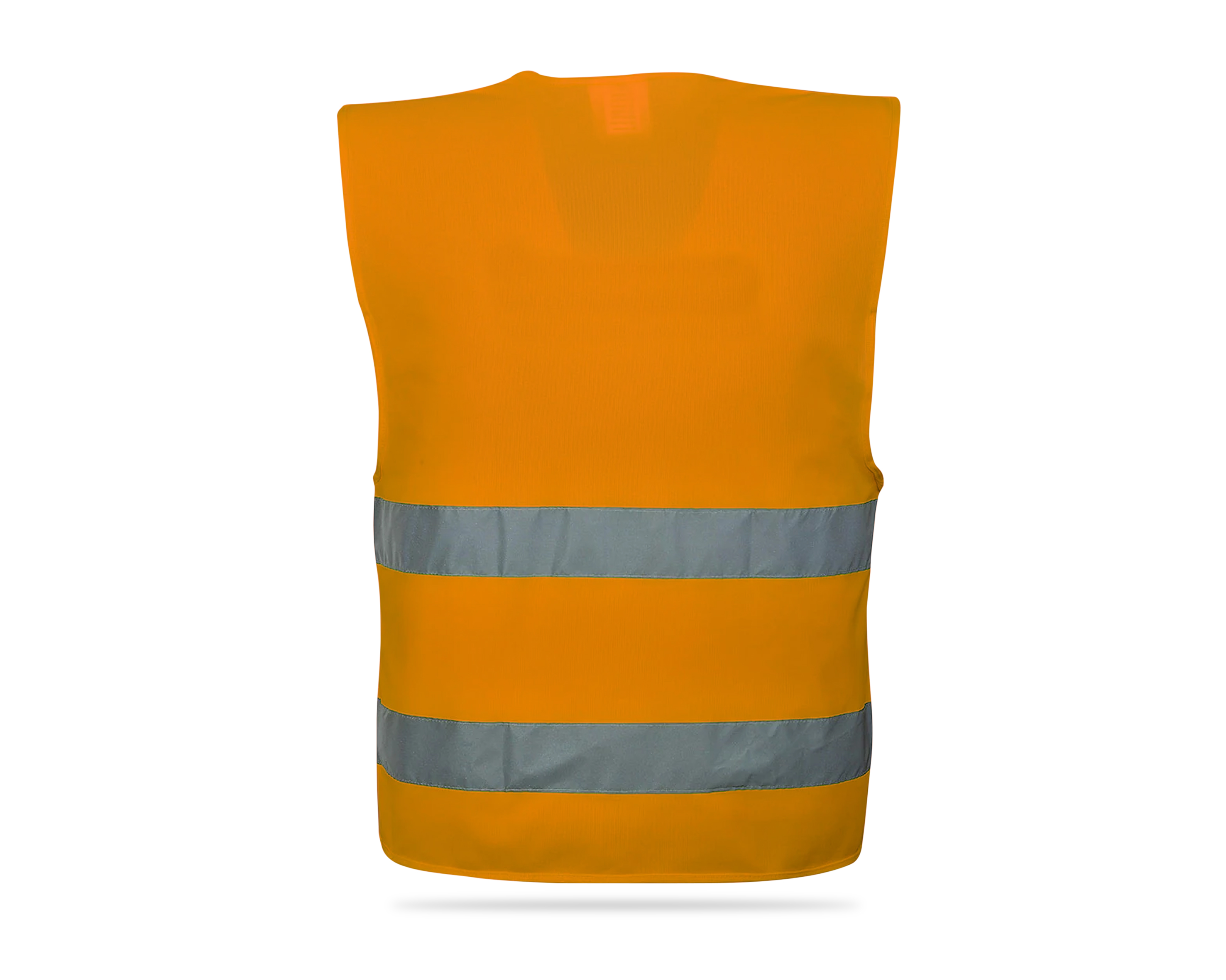 Szabvány láthatósági mellény XL narancssárga fényvisszaverő, megkülönböztető, 120g/m2