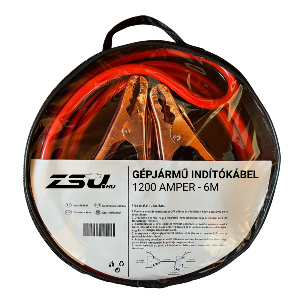 Indítókábel Bikakábel 1200A 6m