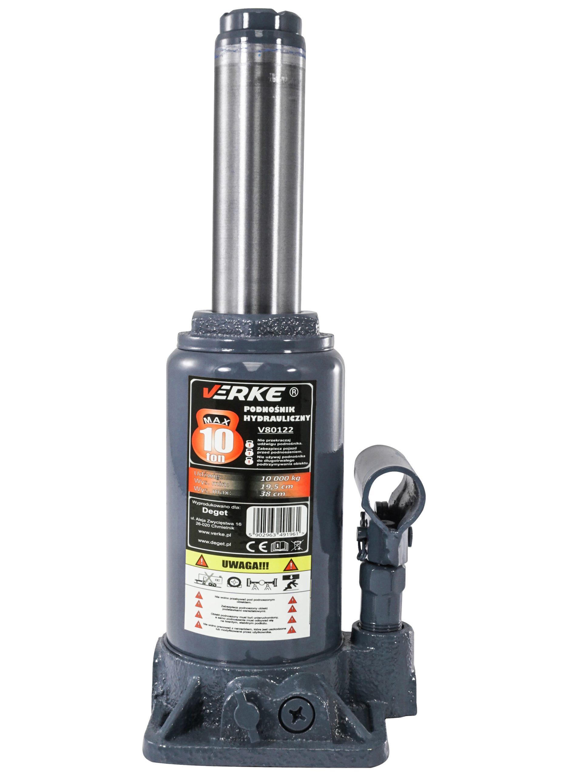 Emelő hidraulikus 10T 195-385mm palack emelő