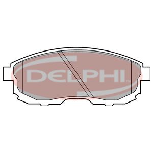 DELPHI Fékbetét készlet, tárcsafék Lockheed