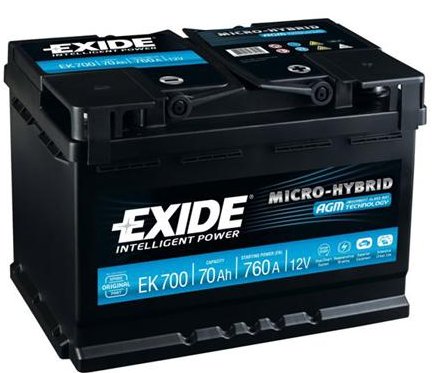 EXIDE AGM Indító Akkumulátor 80Ah, J+, 800A