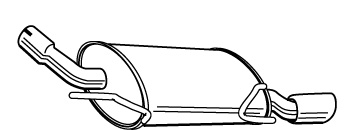 hátsó hangtompító                                            KIP.H.DOB CORSA C 1.4 00-08