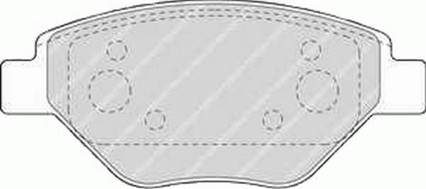 Fékbetét készlet, tárcsafék RENAULT MEGANE II. 1.4 11.02-