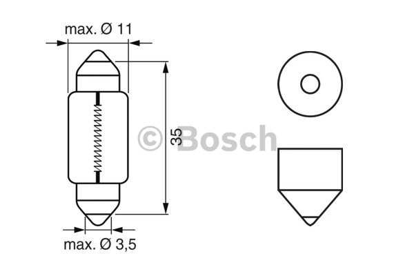 5 Stück Soffitten 12V 5W 11 X 38 Mm C5W SV8,5 Autolampe Birne Glühlampe
