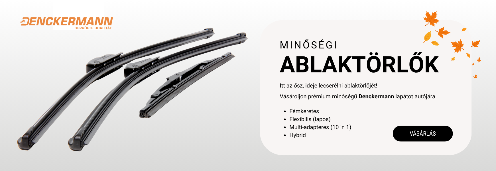 Denckermann ablaktörlők