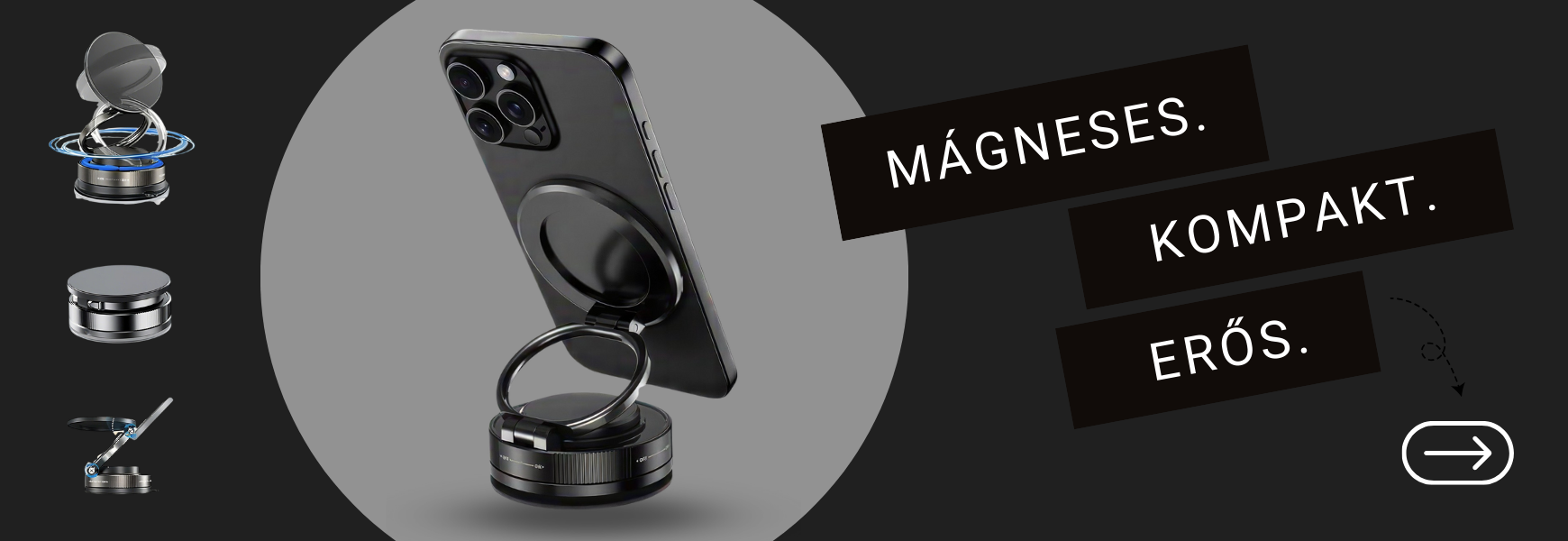 Rheidon Tech mágneses Magsafe telefontartó