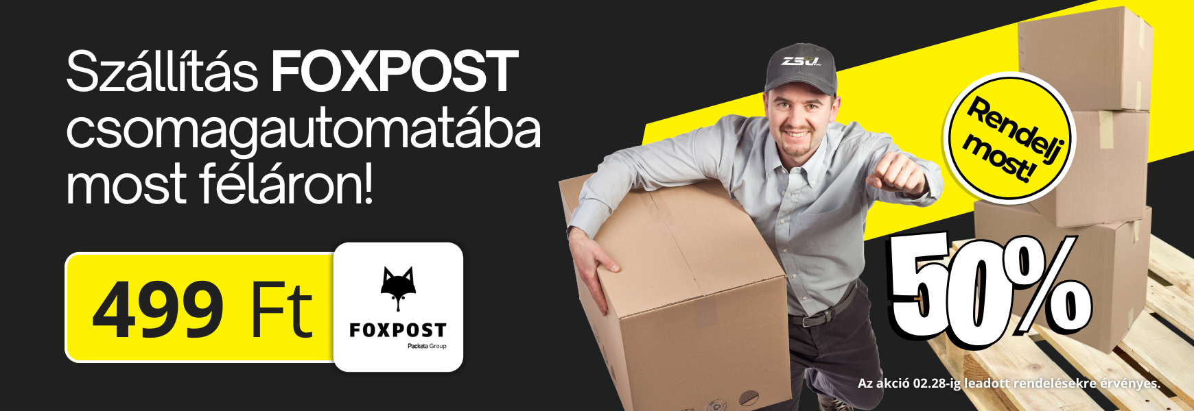 Foxpost csomagautomata akció