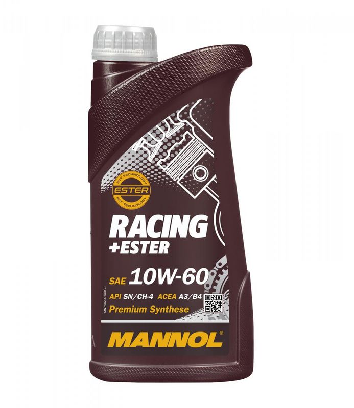 Motorolaj 10W-60 1L MANNOL Racing + Ester 10W-60 7902