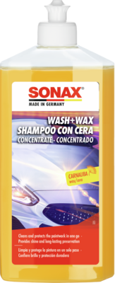 Sonax Wasch+Wax 500ml Viaszos Autósampon 