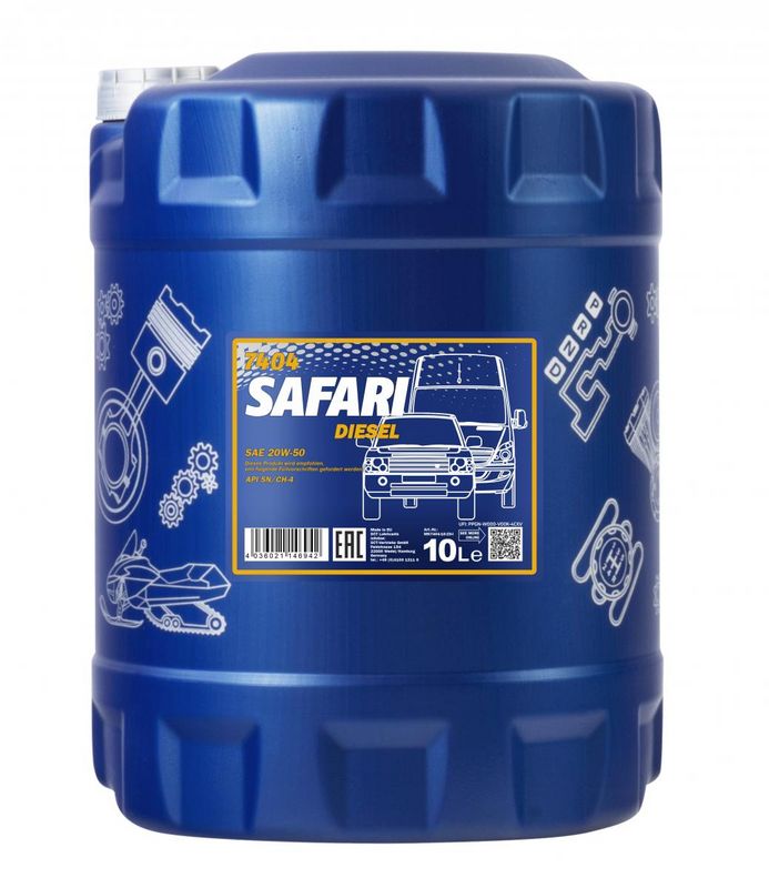 Motorolaj 20W-50 10L MANNOL Safari 20W-50 7404