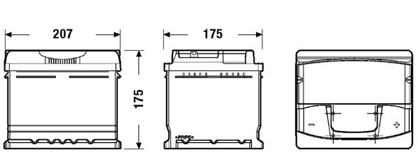 Akkumulátor Exide Premium EA472 47Ah 450A J+