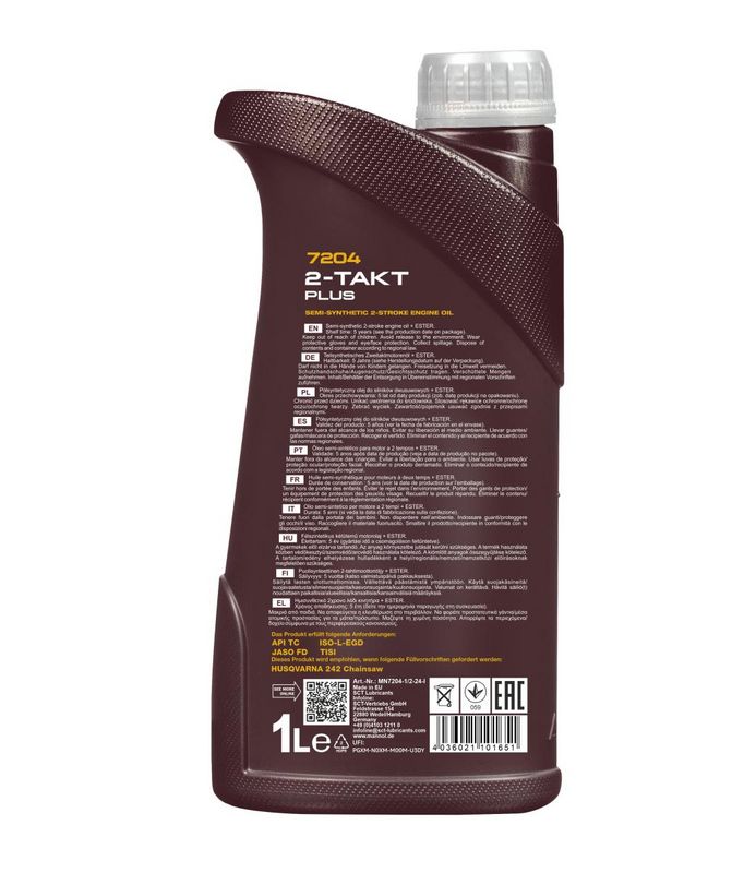 Motorolaj 2T 1L MANNOL 2-Takt Plus 7204