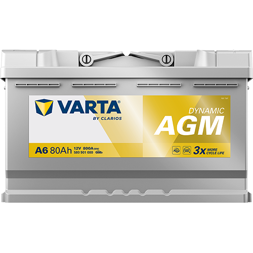 Akkumulátor VARTA DYNAMIC AGM 12V 80Ah 800A Jobb+