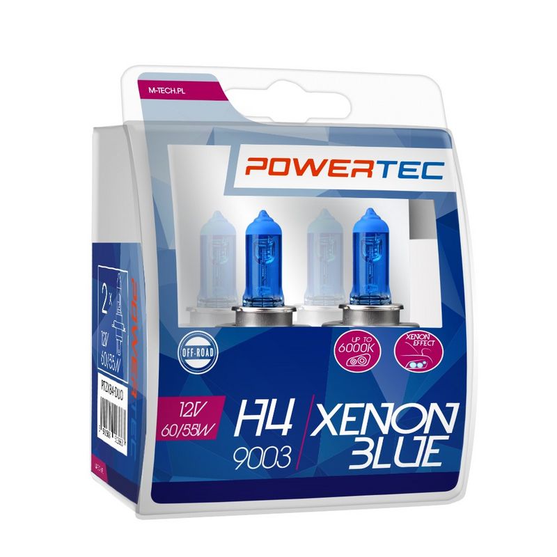 Powertec Xenon Blue H4 12V DUO 
