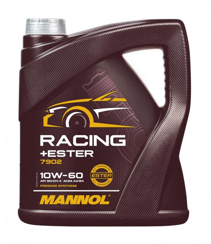 Motorolaj 10W-60 4L MANNOL Racing + Ester 10W-60 7902