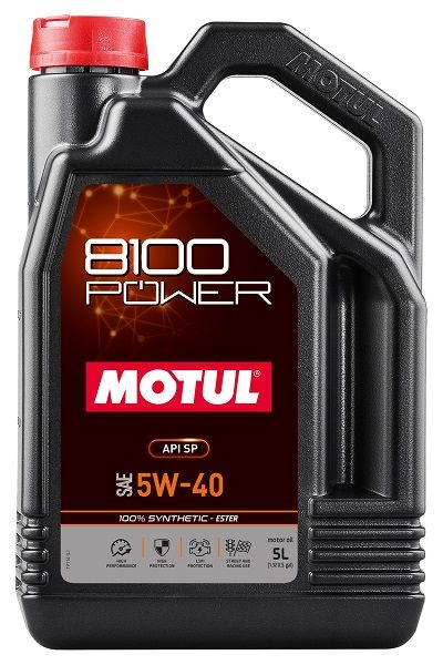 Motorolaj 5W-40 5L MOTUL 8100 POWER 5W-40