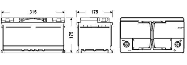 Akkumulátor Exide Start-Stop EFB 75Ah 730A J+