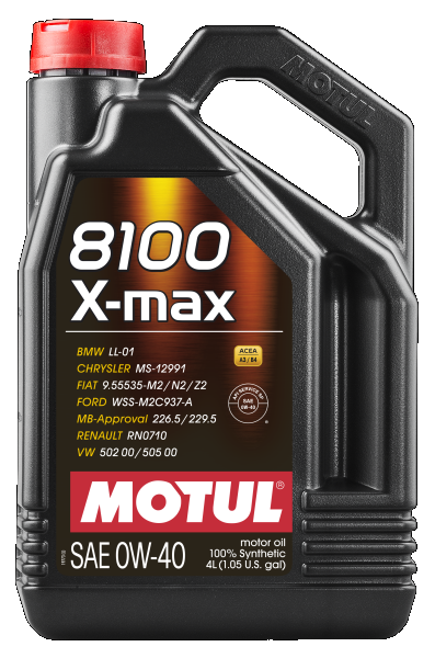 Motorolaj 0W-40 4L MOTUL 8100 X-max 0W-40 4L