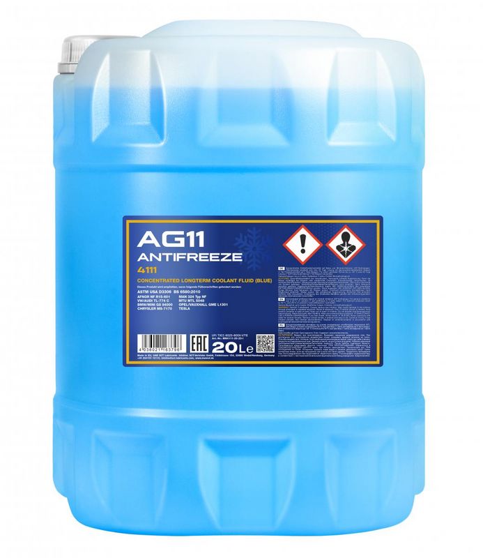 Fagyálló folyadék kék MANNOL Antifreeze AG11 Longterm 4111