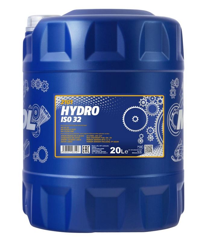 Hidraulika olaj 20L MANNOL Hydro ISO 32 2101