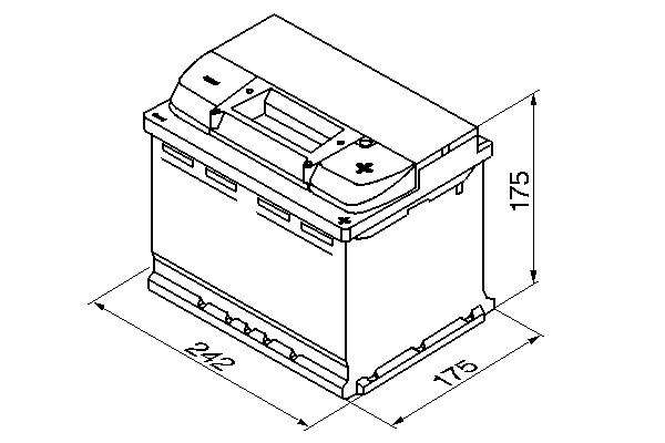 Akkumulátor 12V 60Ah J+ /540A
