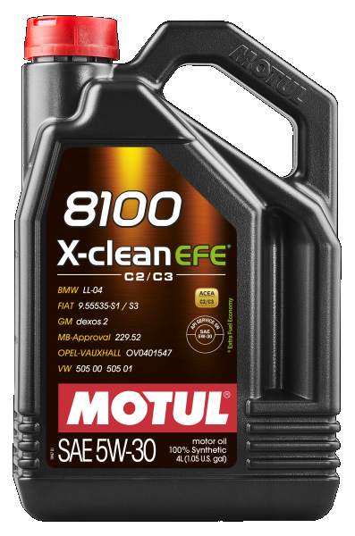 Motorolaj 5W-30 4L MOTUL 8100 X-clean EFE 5W-30 4L