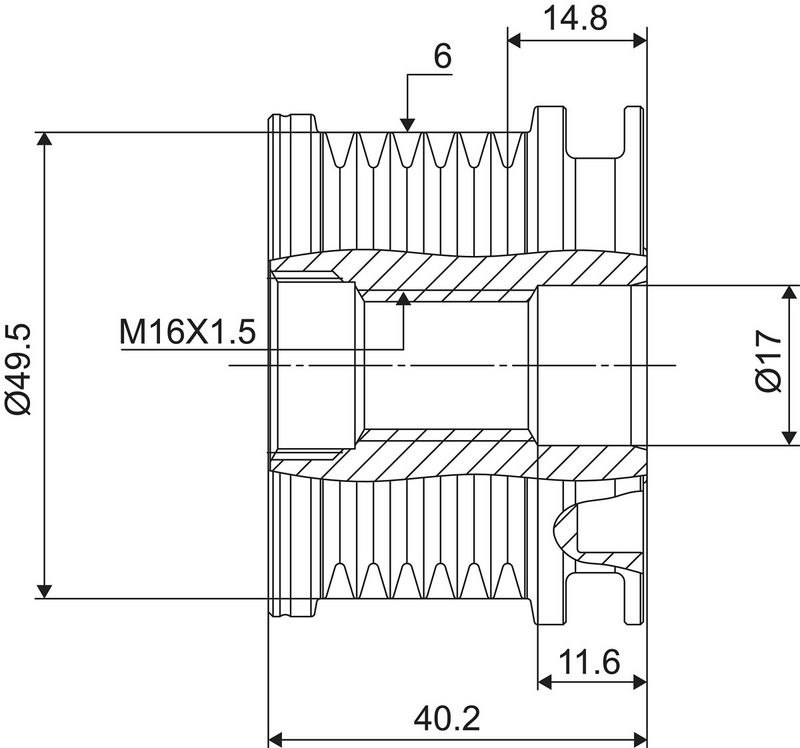 generátor szabadonfutó 