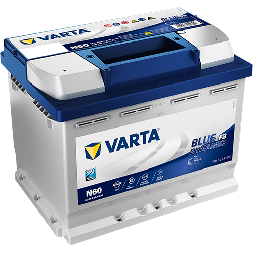 Akkumulátor Varta Blue Dynamic EFB - 12v 60ah -jobb+