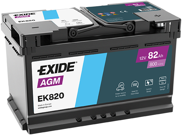Akkumulátor Exide Start-Stop AGM 82Ah 800A J+
