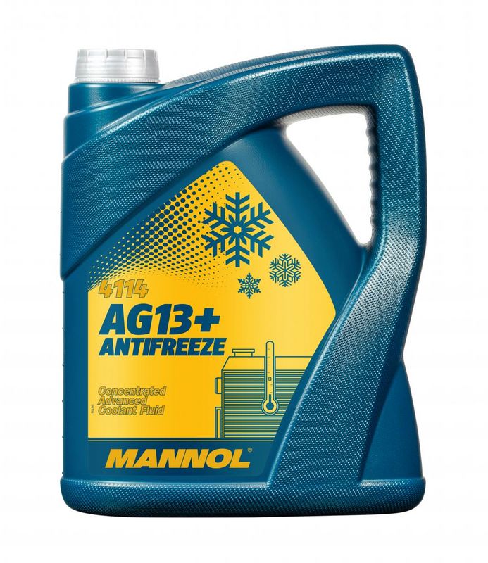 Fagyálló folyadék sárga 5L MANNOL Antifreeze AG13+ Advanced 4114