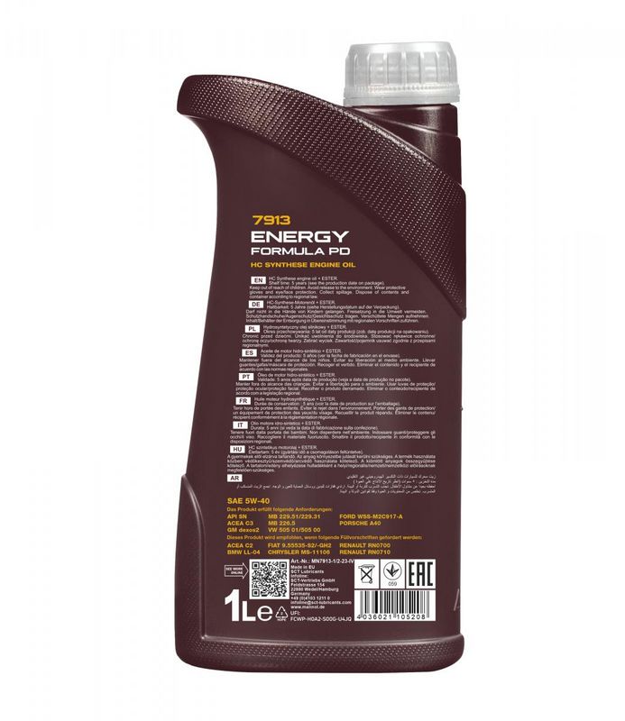 Motorolaj 5W-40 1L MANNOL Energy Formula PD 5W-40 7913