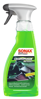 Sonax Cockpitpfleger Matteffect Green Lemon 500ml Műszerfelápoló Zöld Citrom Illattal 