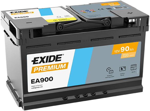 Akkumulátor Exide Premium EA900 90Ah 720A J+