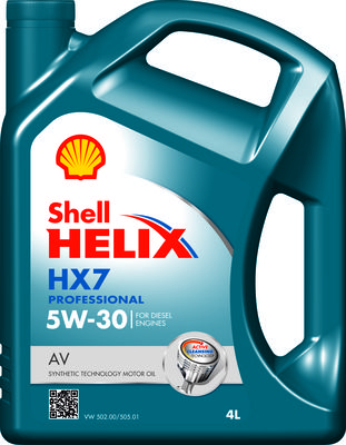 Motorolaj 5W-30 4L SHELL HELIX HX7 PROFESSIONAL AV 5W30 4L